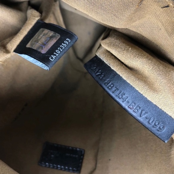 Fendi FF Quilted Coated Canvas Embossed Crossbody Bag - Picture 16 of 16